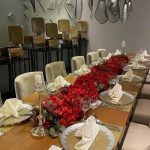 ورد بوكيه طاوله عشاء